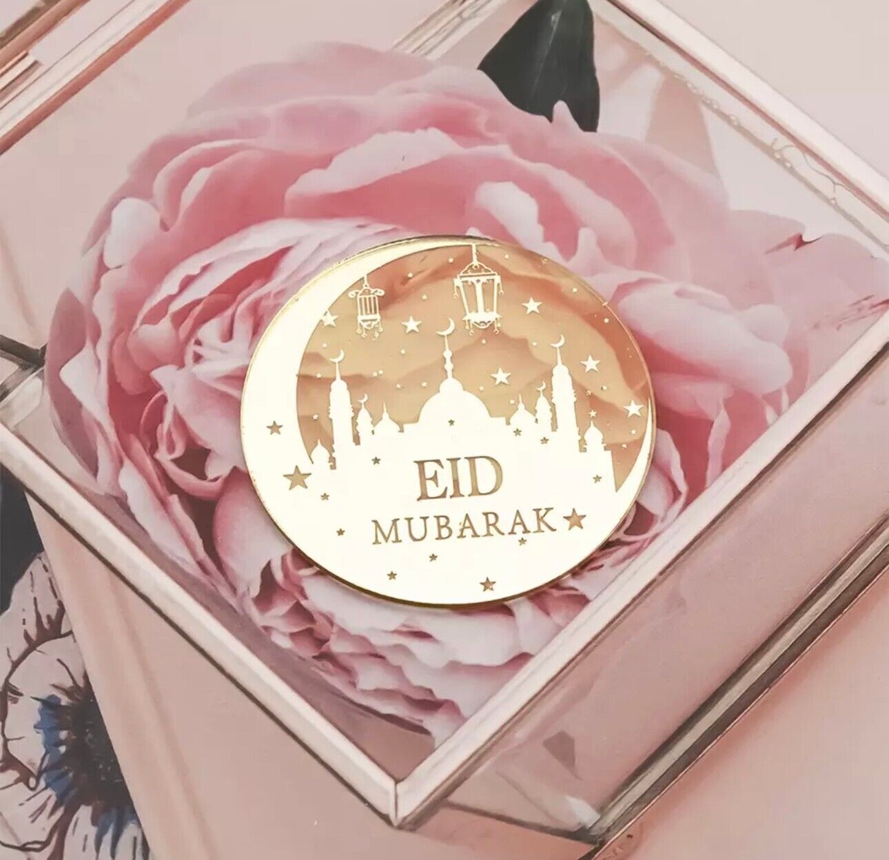 Acrylic Eid Mubarak Cupcake Toppers