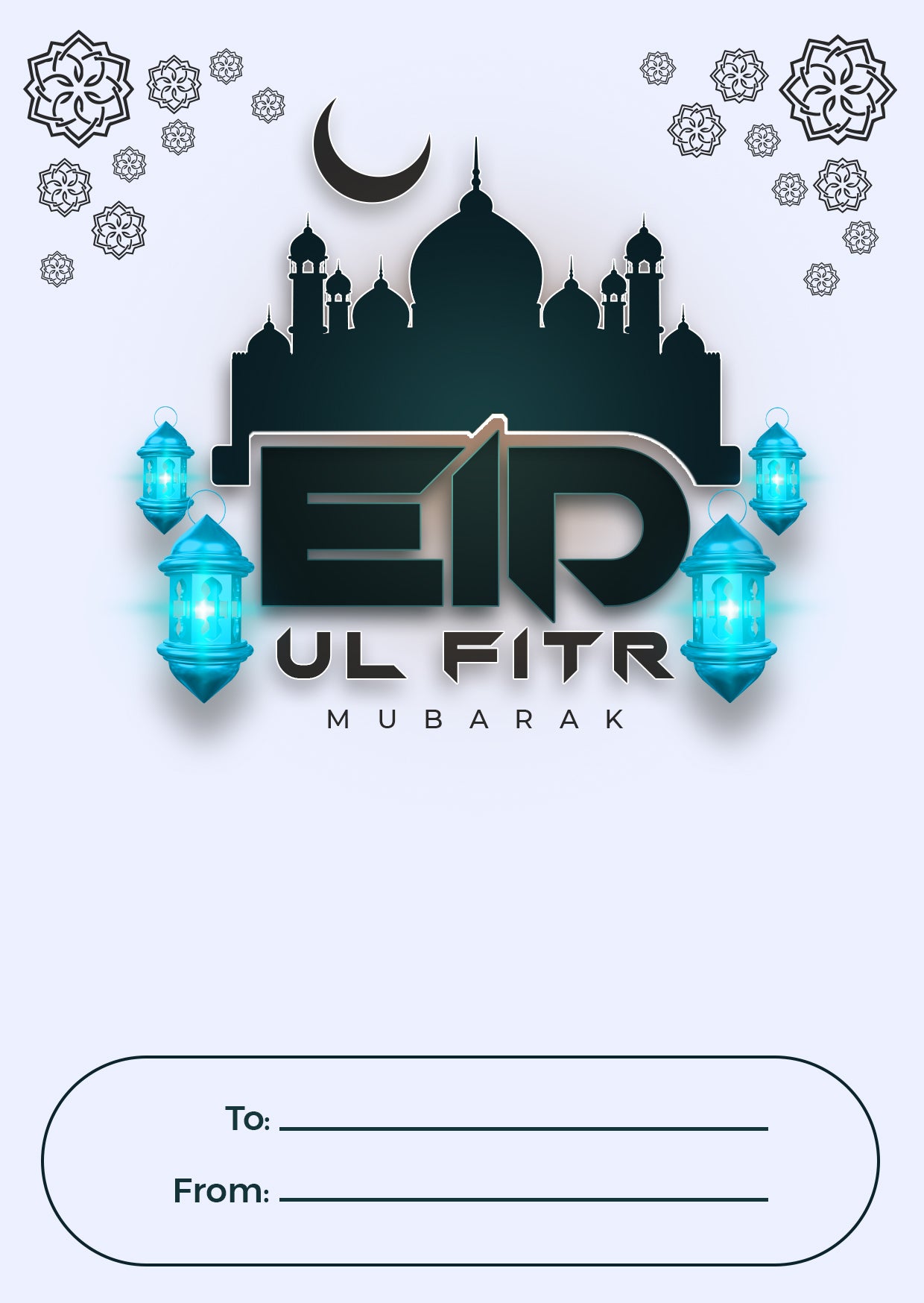 Eid Mubarak Money Holder Card