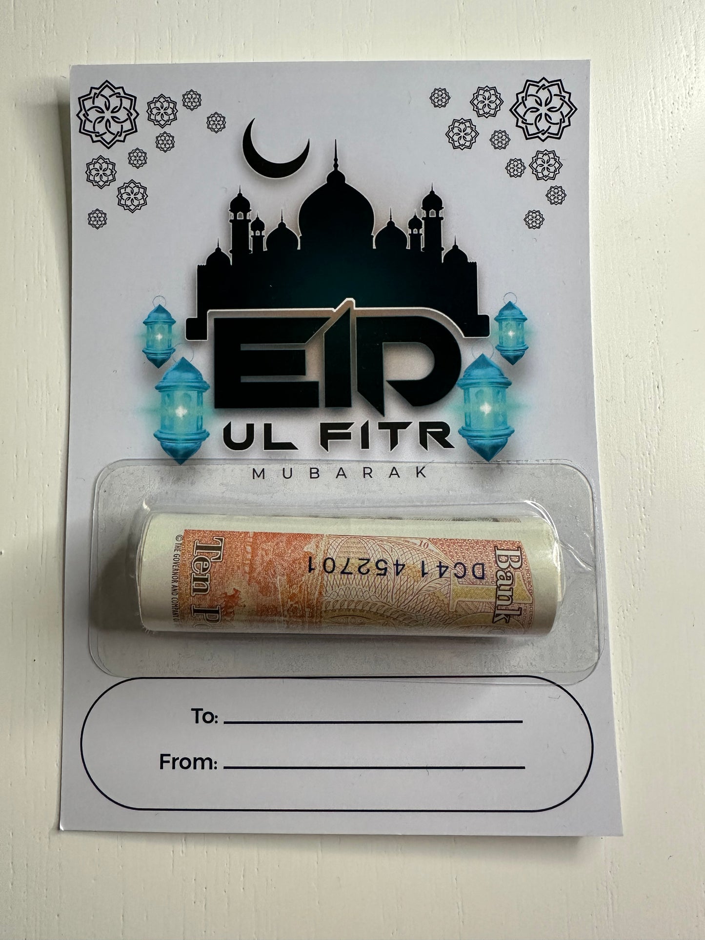 Eid Mubarak Money Holder Card