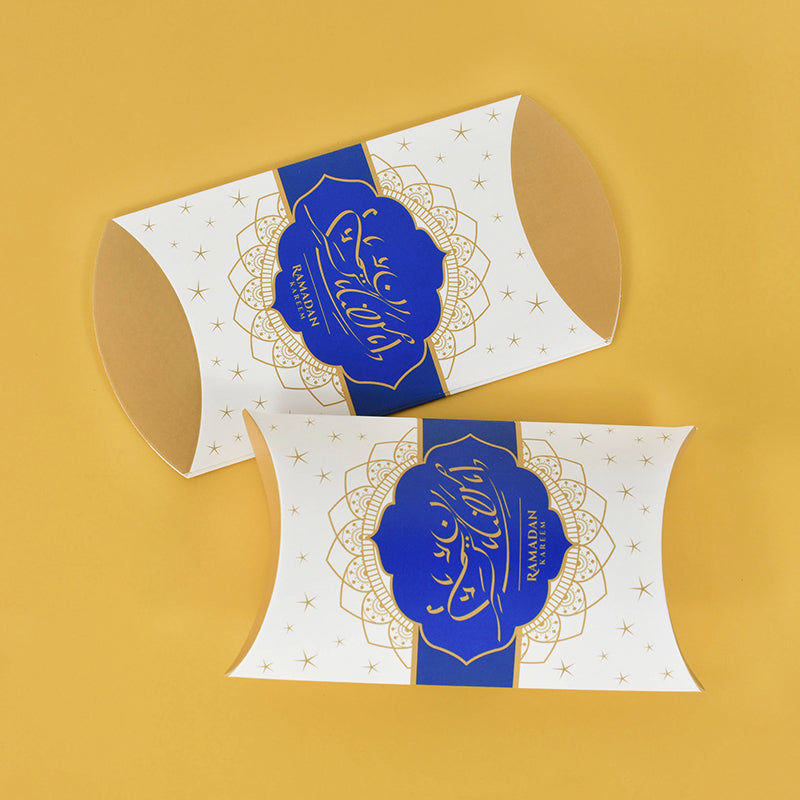 60 x Eid Mubarak Pillow Shape Box