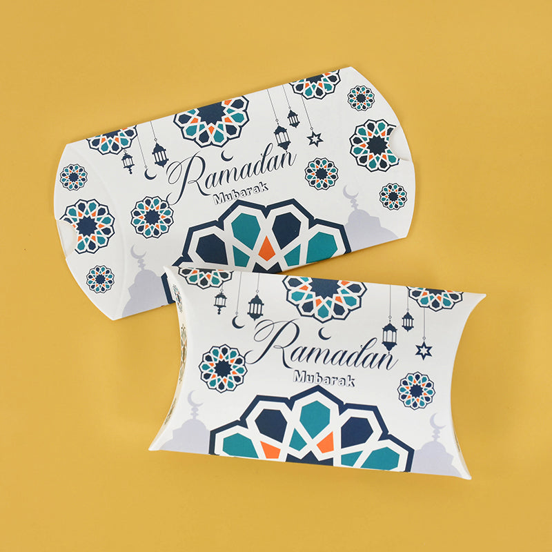 60 x Eid Mubarak Pillow Shape Box