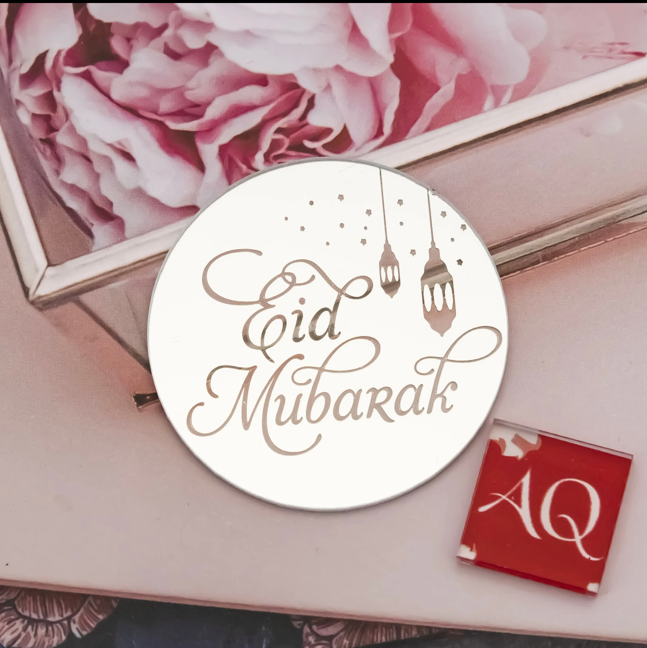 Acrylic Eid Mubarak Cupcake Toppers